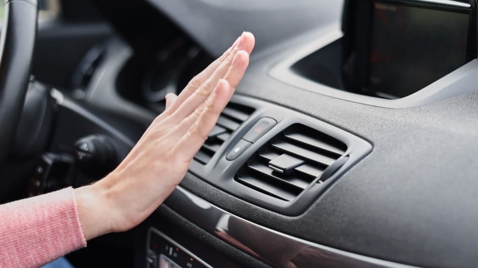 Checking air con car